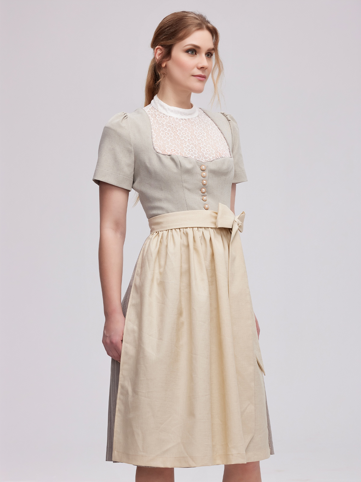Dirndl Braun Beige
